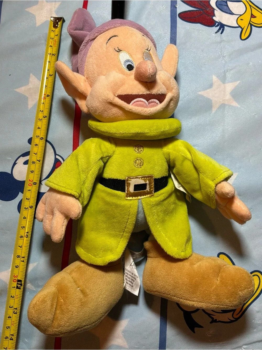 Disney parks Snow White and the seven dwarf dopey plush preowned w/tags